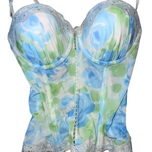y2k flower lacy angelic corset top